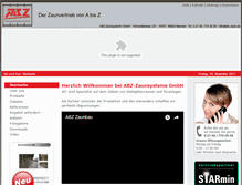 Tablet Screenshot of abz-zaun.de